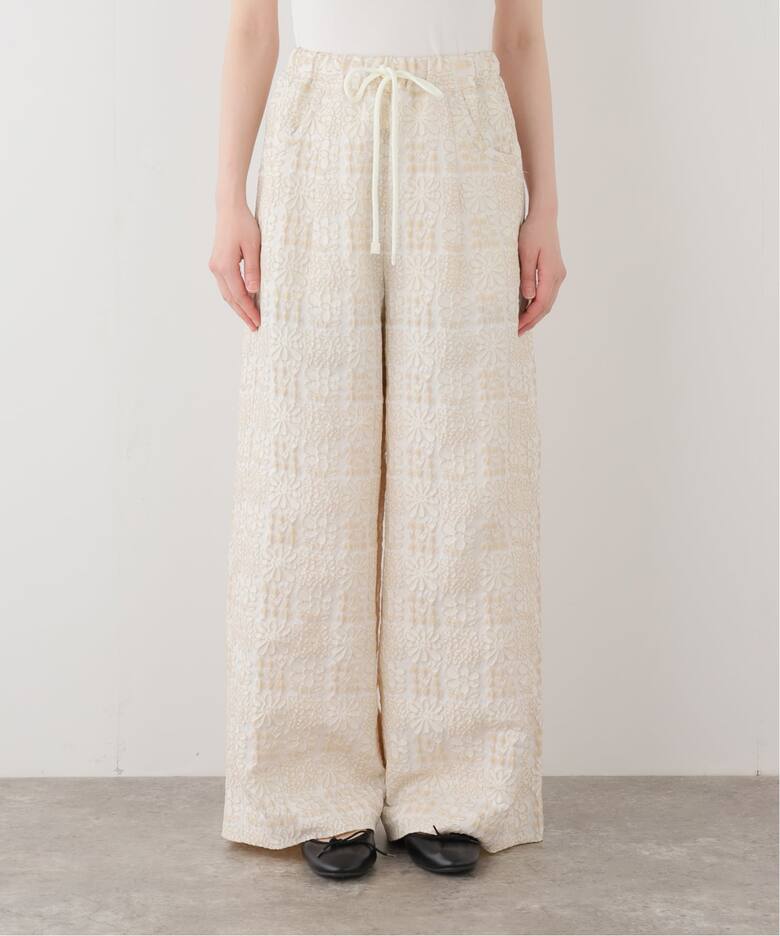 IENA LA BOUCLE フラワーJQストリングパンツ（その他パンツ）｜IENA 