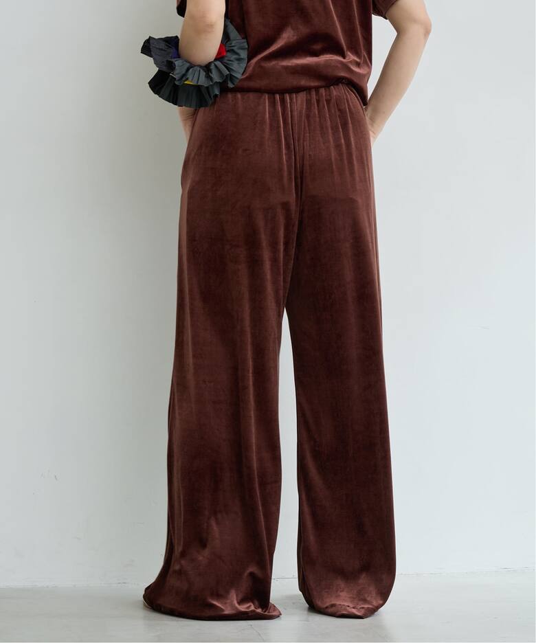 IENA LA BOUCLEトリアセベロアイージーワイドパンツ（その他パンツ 