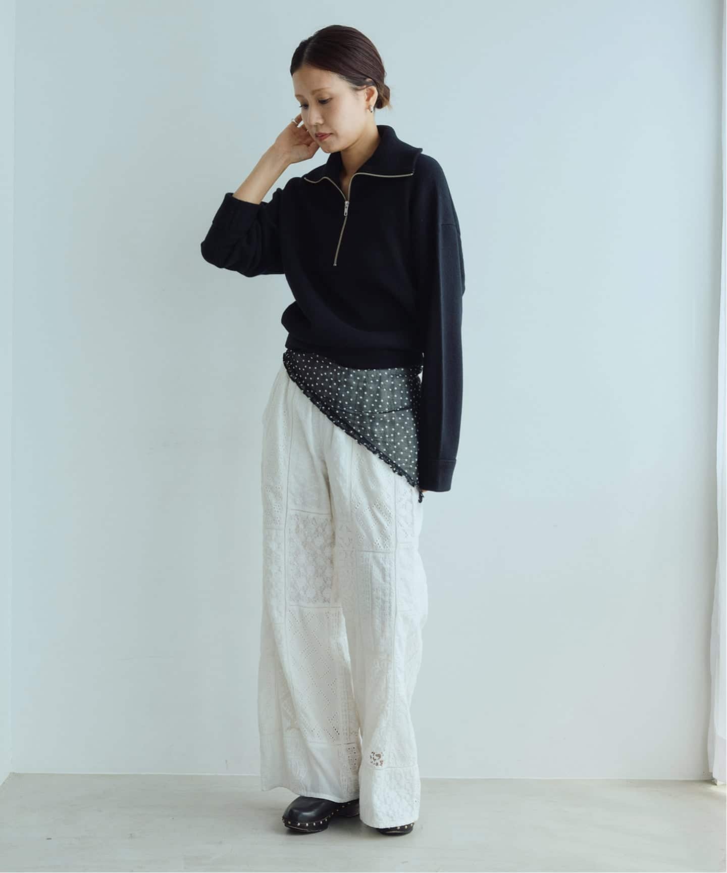 IENA LA BOUCLE レースアソートイージーパンツ（その他パンツ）｜IENA