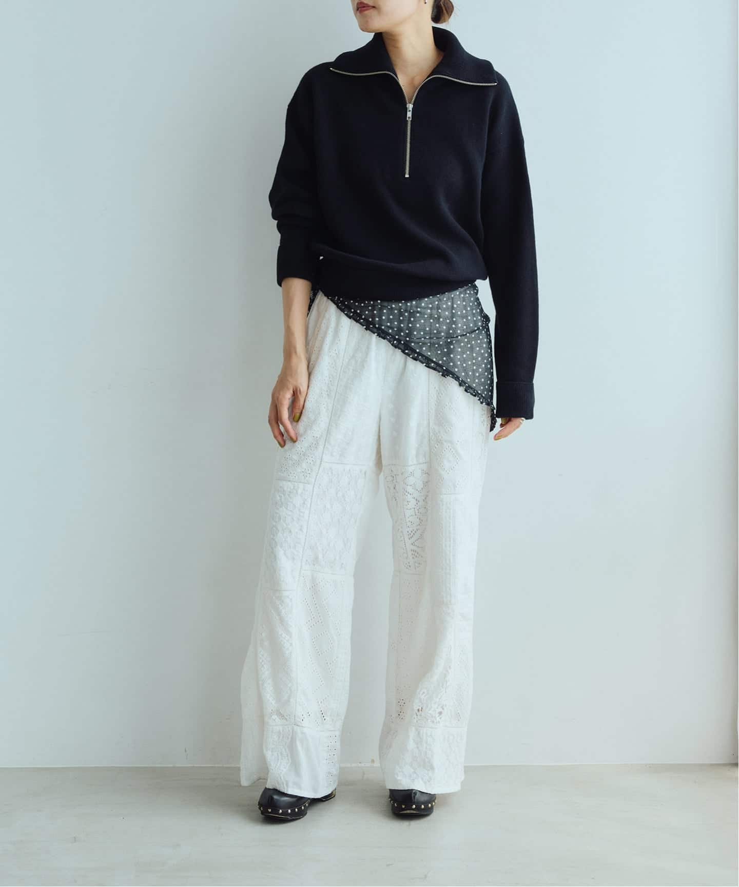 IENA LA BOUCLE レースアソートイージーパンツ（その他パンツ）｜IENA