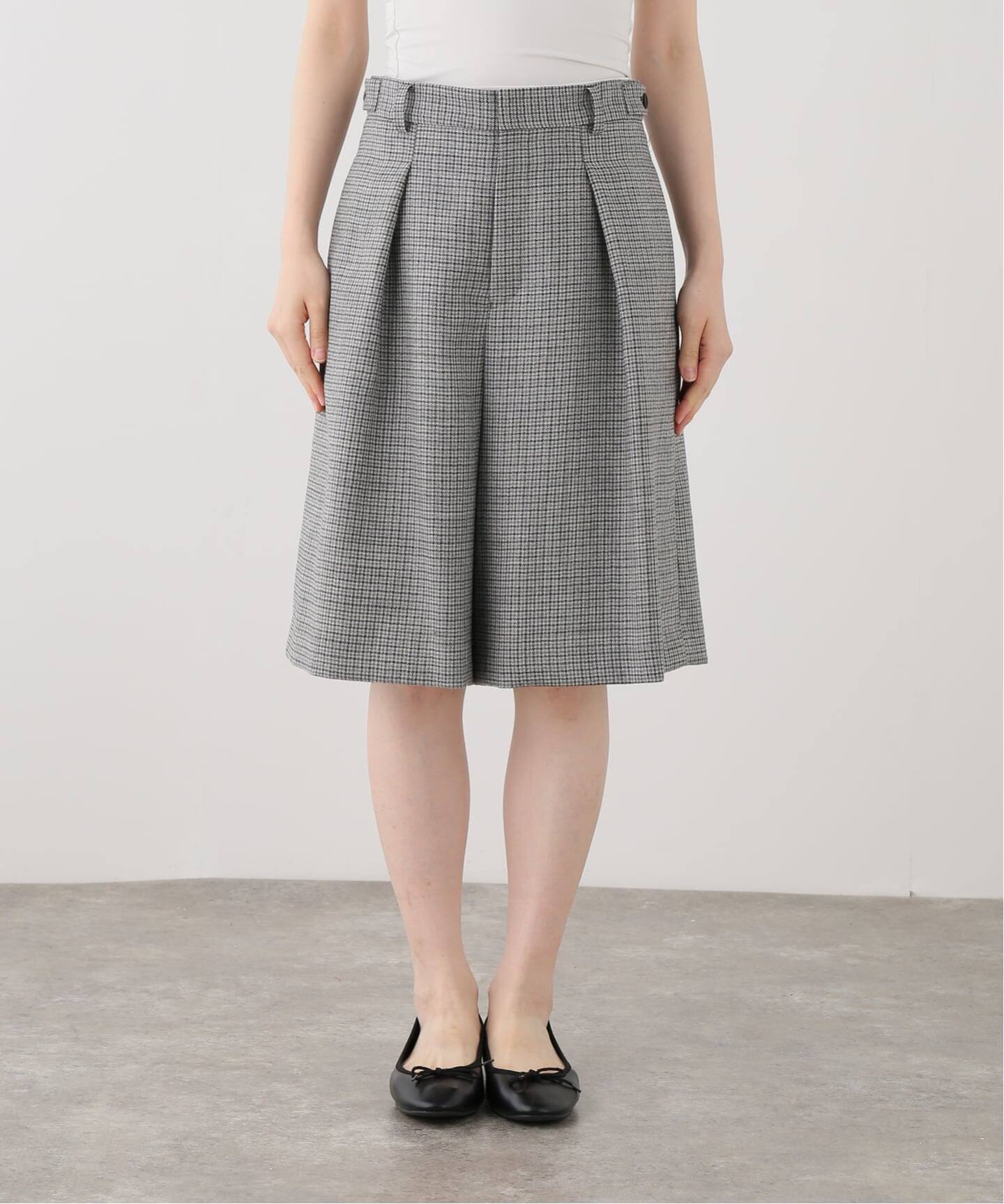 IENA LA BOUCLE ハウンドトゥースショートパンツ（ショート・ハーフ