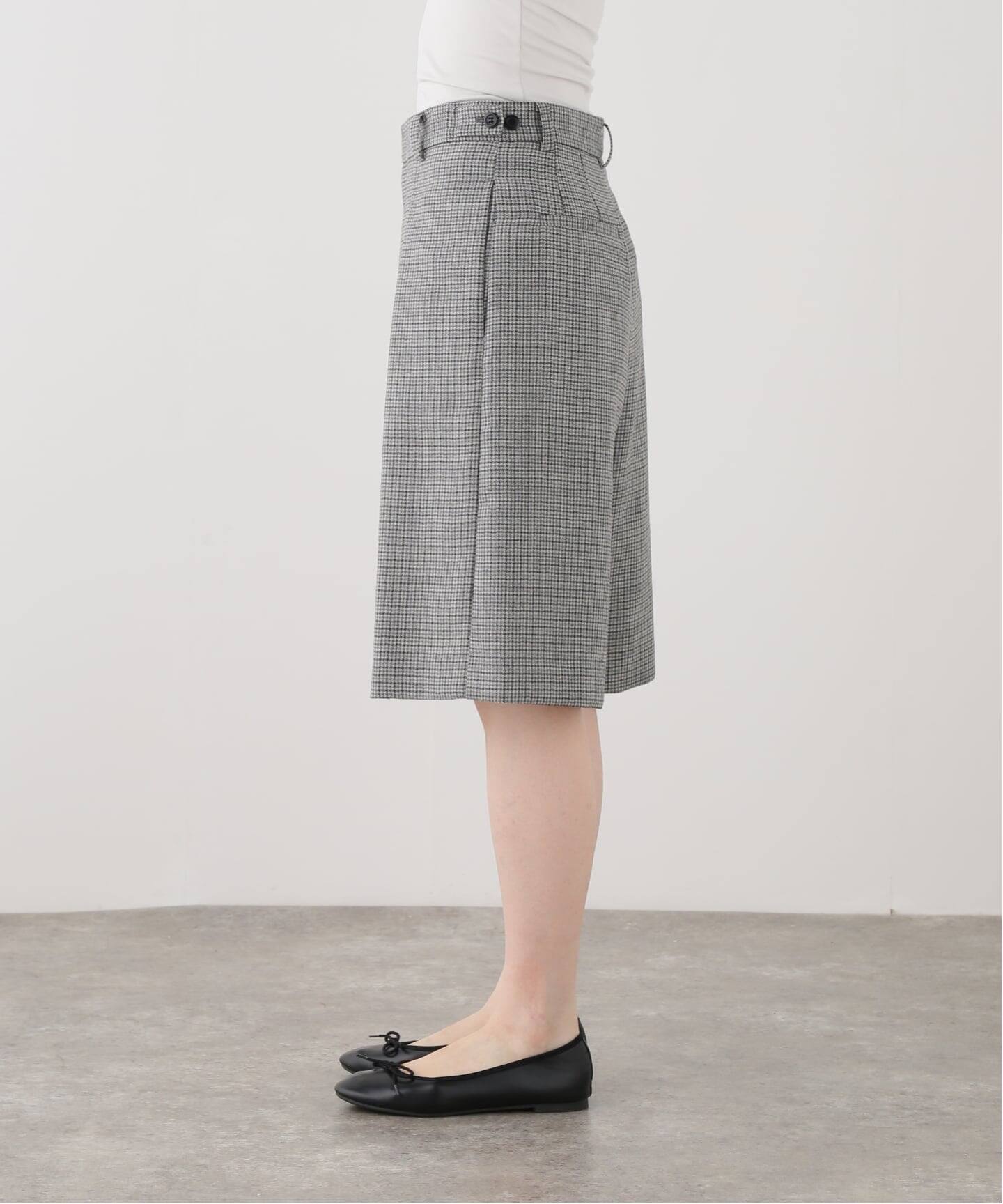 新品IENAイエナグレー ショートパンツ 38サイズ完売品 IENA LA BOUCLE ハウンドトゥースショートパンツ（ショート・ハーフ