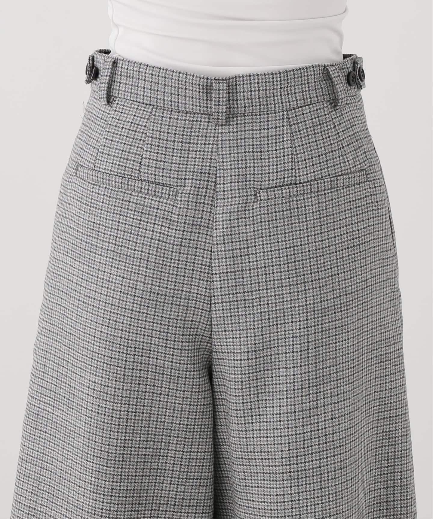 IENA LA BOUCLE ハウンドトゥースショートパンツ（ショート・ハーフ