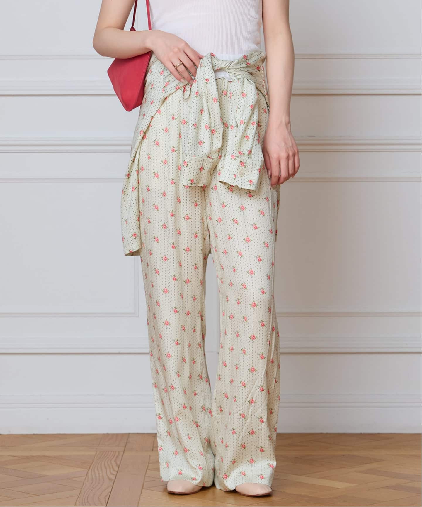 IENA LA BOUCLE レトロフラワープリントパンツ（その他パンツ）｜IENA