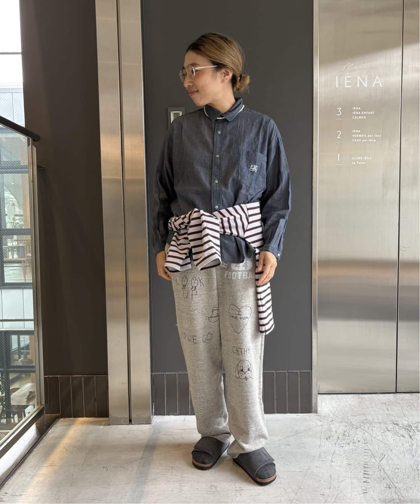 デニムダンガリー　スウェットパンツ DENIM DUNGAREE/デニムダンガリー】別注スウェットパンツ（大人サイズ