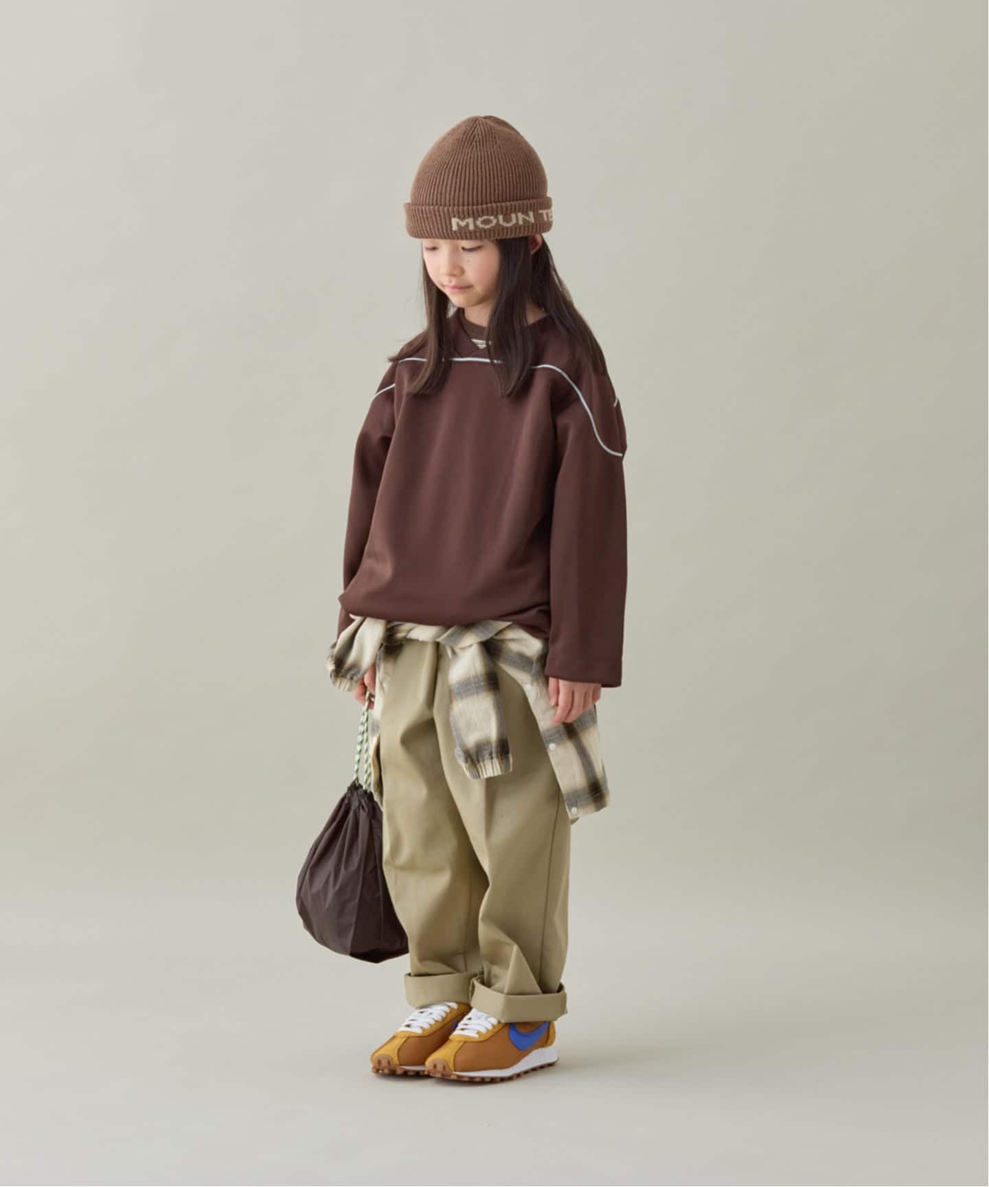 MOUN TEN./マウンテン】 chino wide pants（110-140cm）（キッズウェア