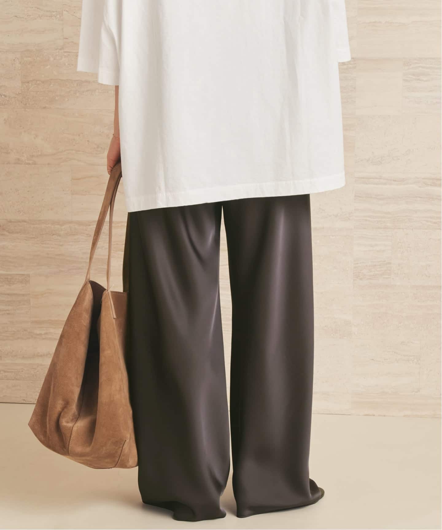新品未使用タグ付き　■Bias Relax パンツ　38 Satin Bias Relax パンツ（その他パンツ）｜Plage（プラージュ）の通販