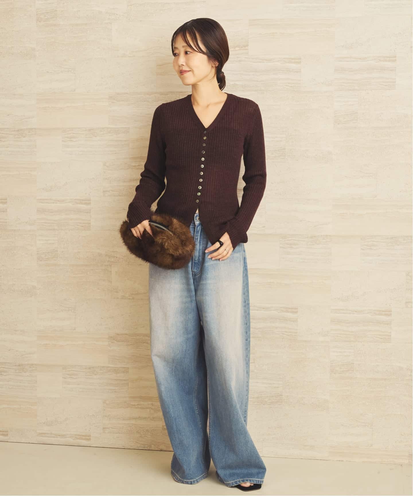 予約》Super Wide Denim パンツ（デニムパンツ・ジーンズ）｜Plage