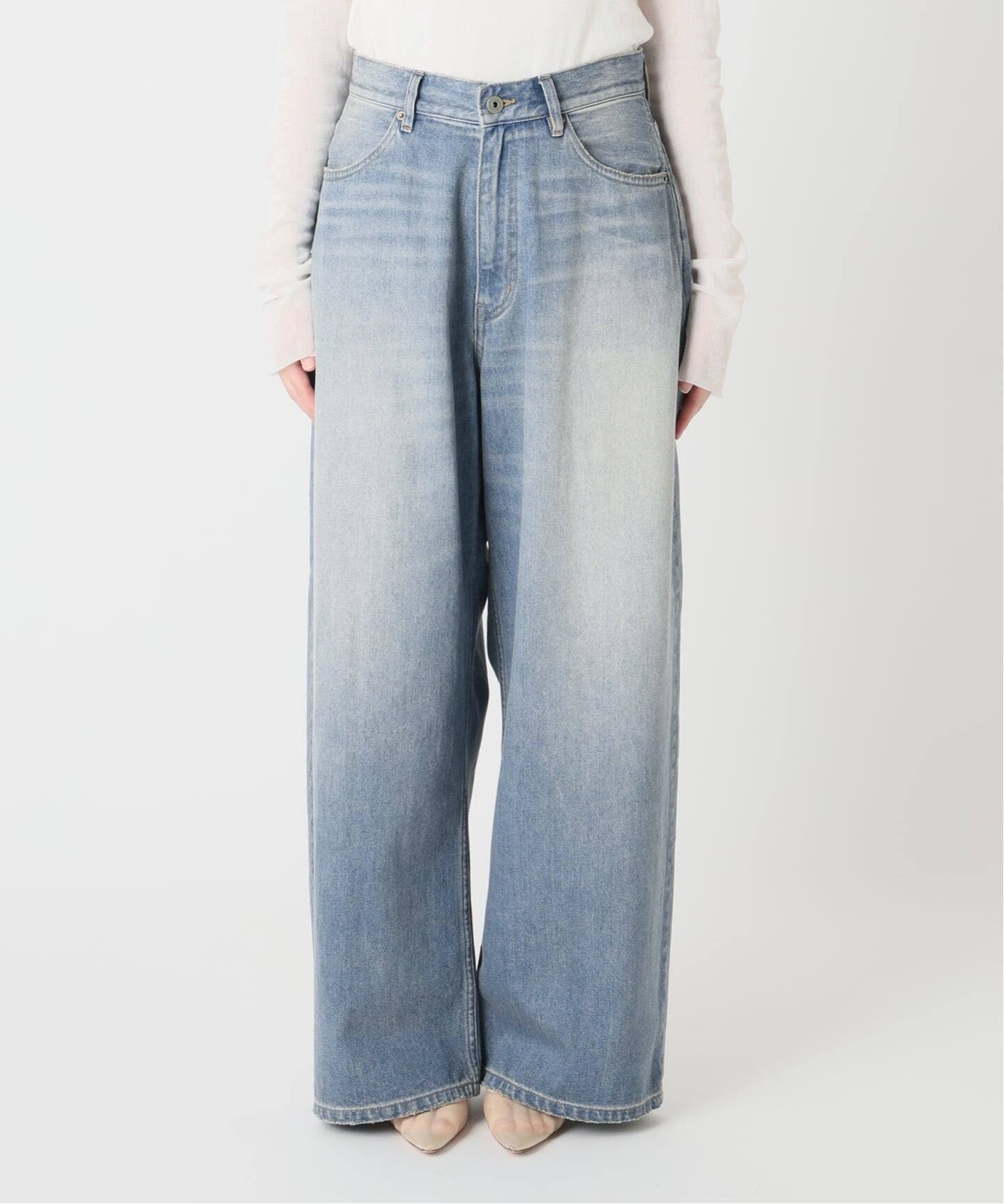 予約》Super Wide Denim パンツ（デニムパンツ・ジーンズ）｜Plage