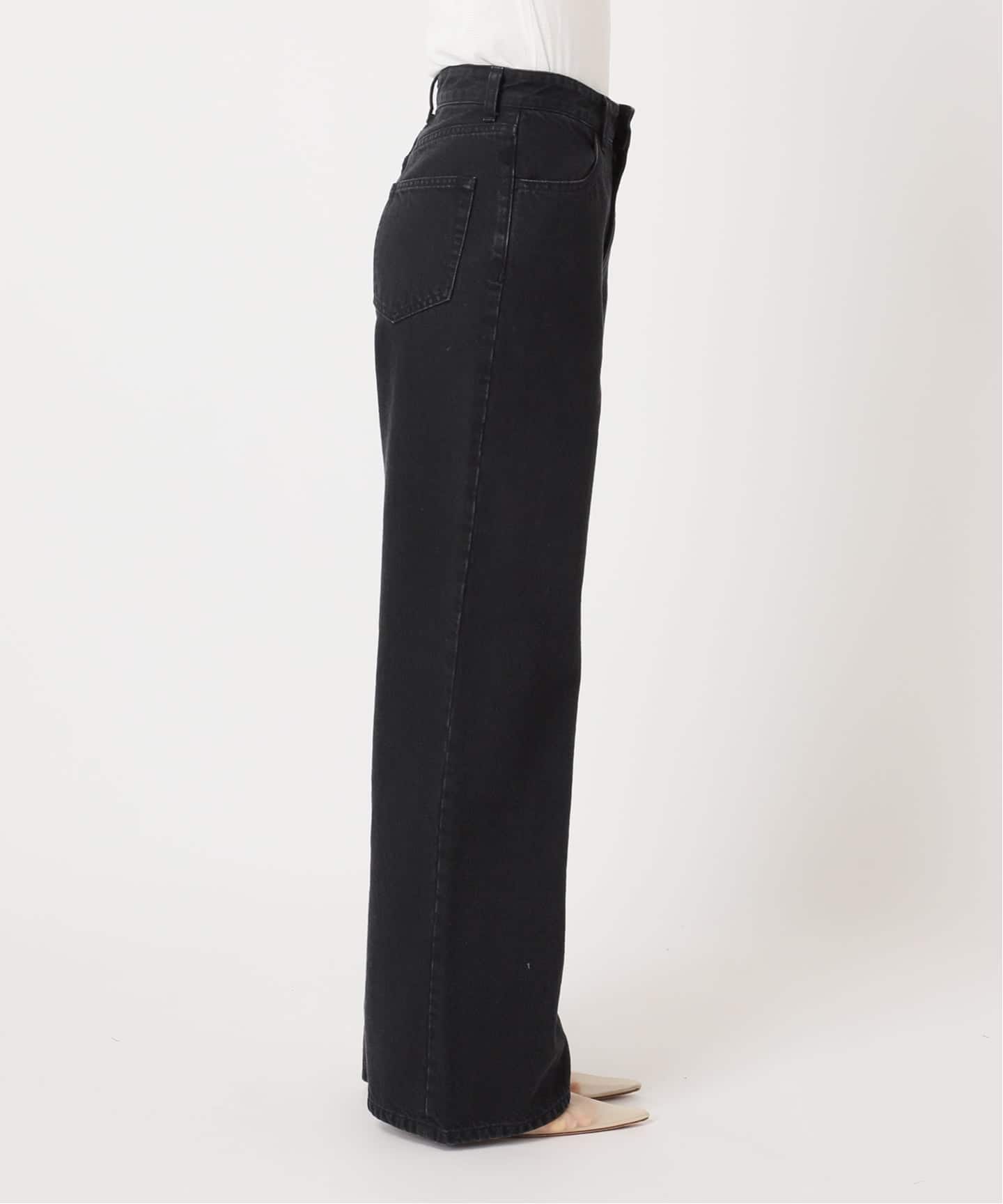 【Plage】High Rise ハイライズ デニム ブラック 完売品 36 グランフロント・WEB限定》High Rise デニムパンツ（デニムパンツ