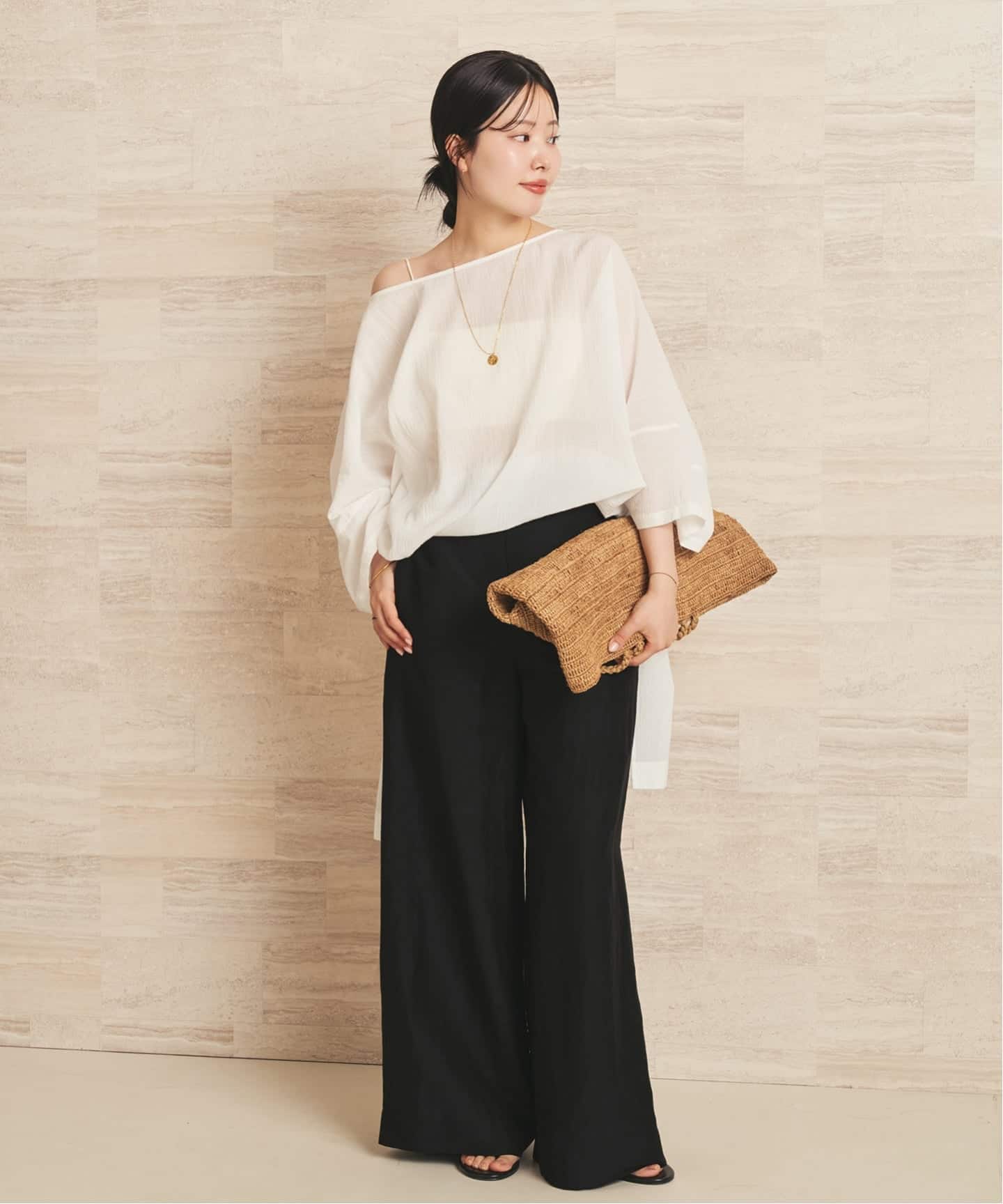 Linen Mix Wide パンツ（その他パンツ）｜Plage（プラージュ）の通販