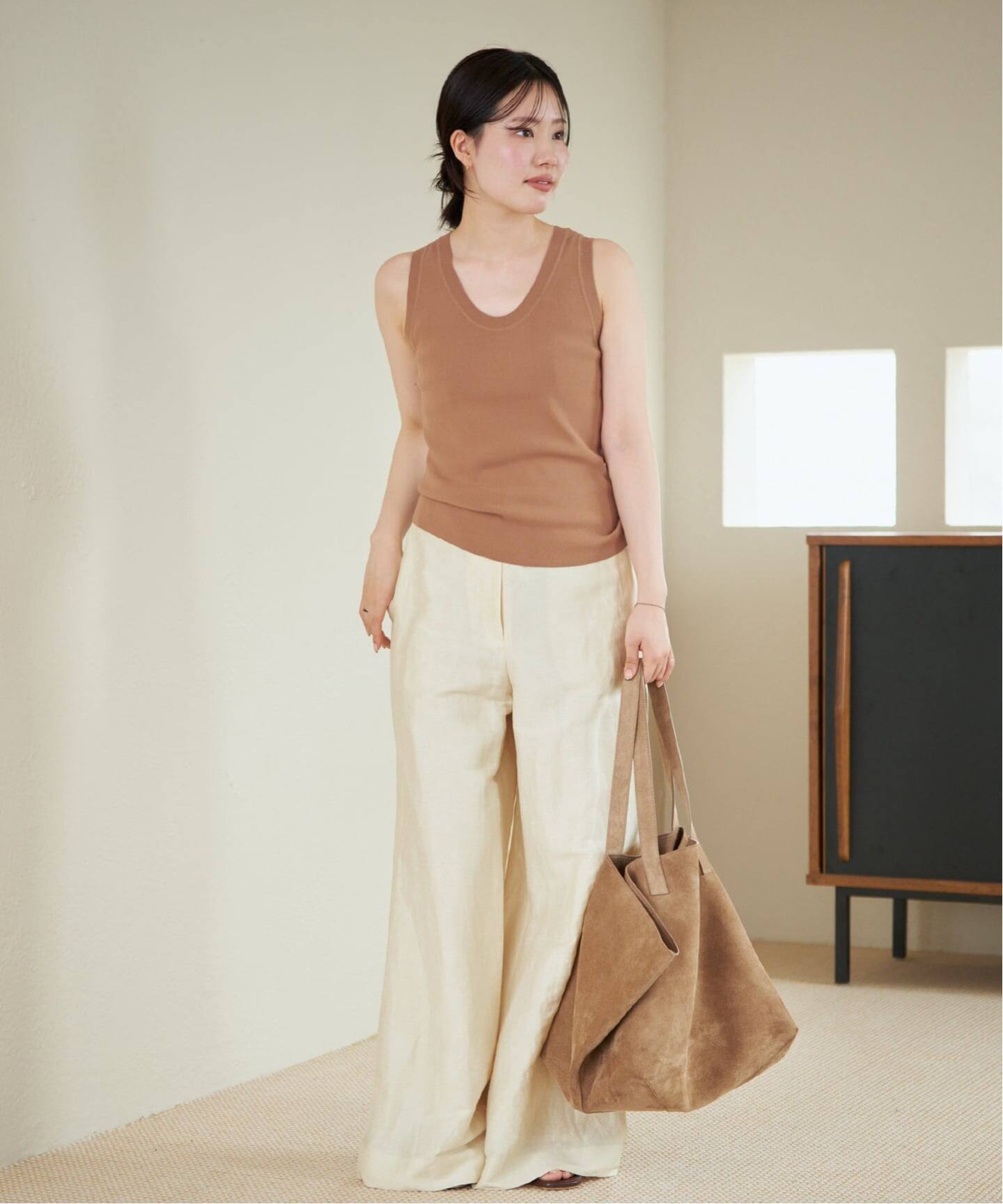 Linen Mix Wide パンツ（その他パンツ）｜Plage（プラージュ）の通販