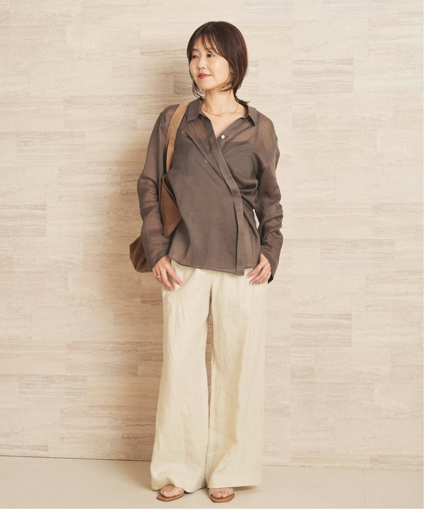 Linen Mix Wide パンツ（その他パンツ）｜Plage（プラージュ）の通販