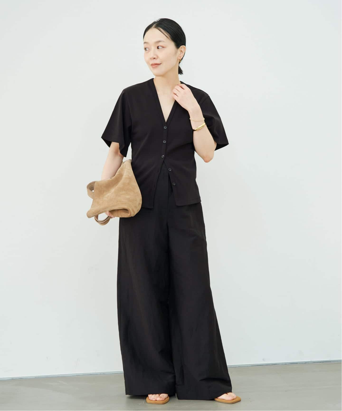 Linen Mix Wide パンツ（その他パンツ）｜Plage（プラージュ）の通販