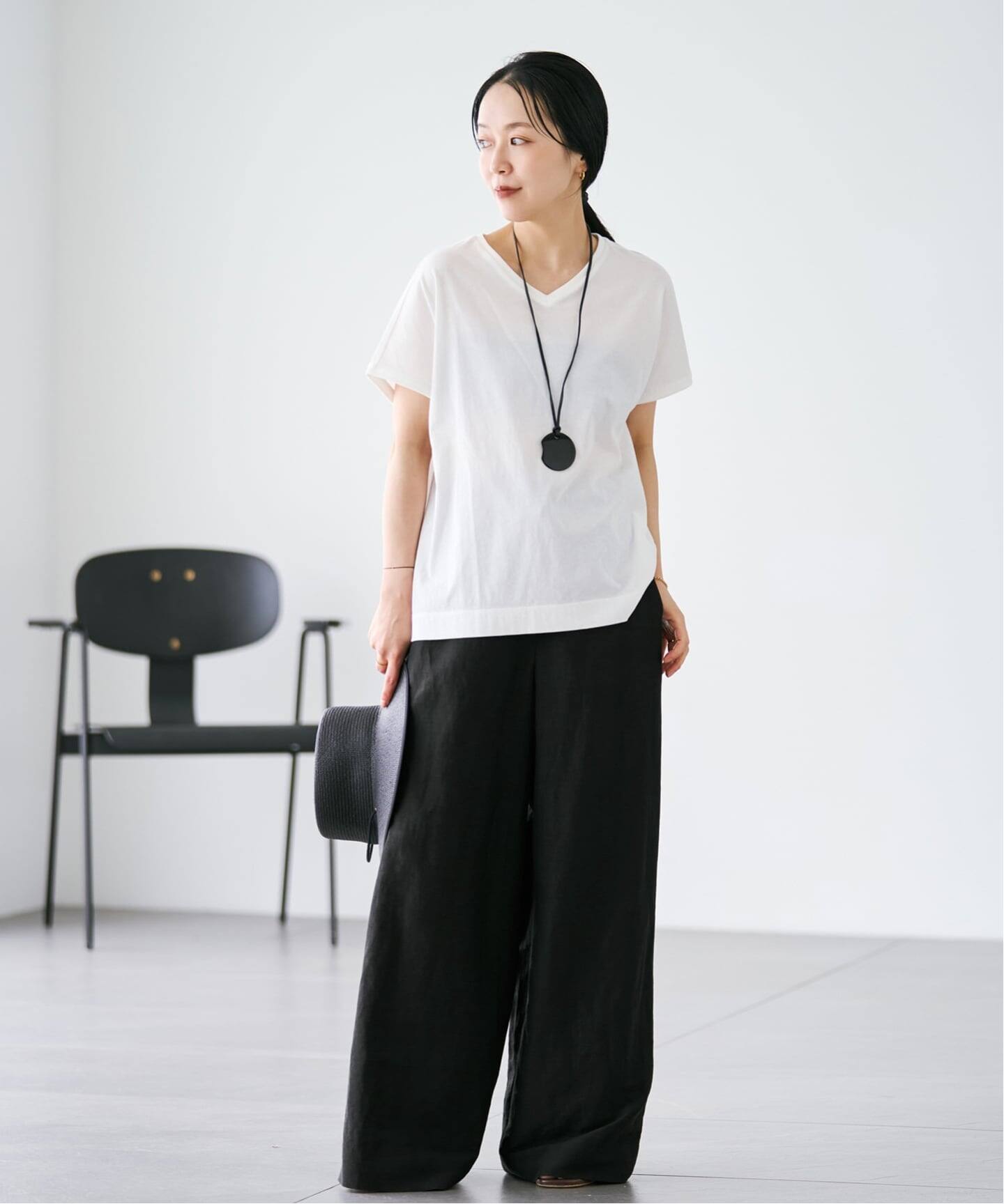 Linen Mix Wide パンツ（その他パンツ）｜Plage（プラージュ）の通販