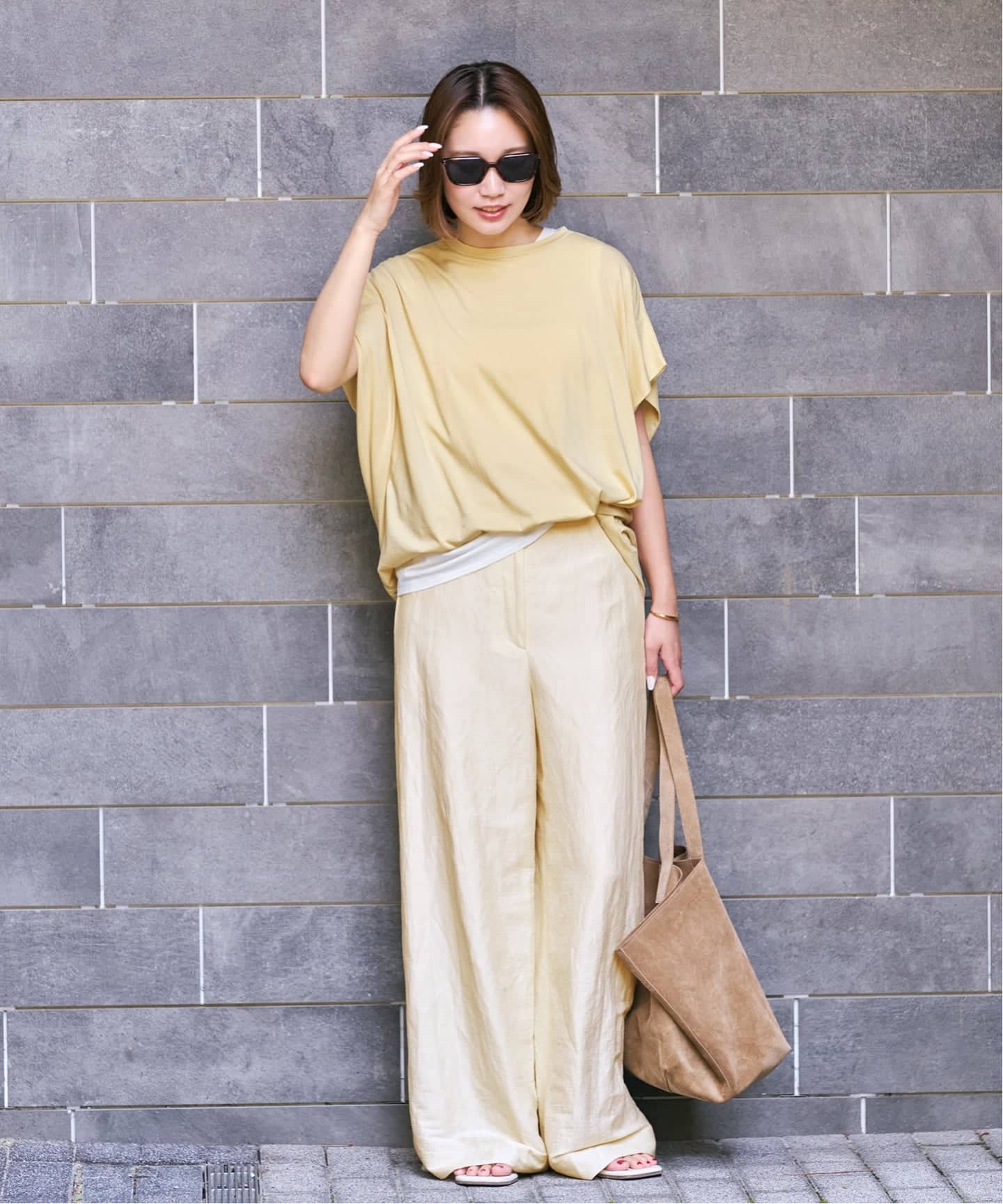 Linen Mix Wide パンツ（その他パンツ）｜Plage（プラージュ）の通販