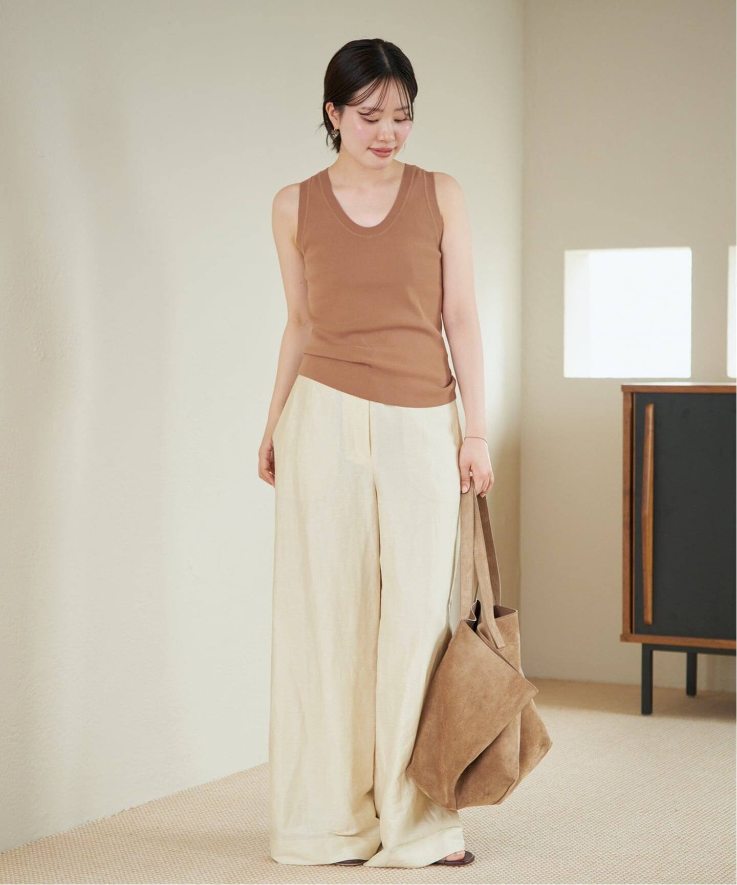 Linen Mix Wide パンツ（その他パンツ）｜Plage（プラージュ）の通販