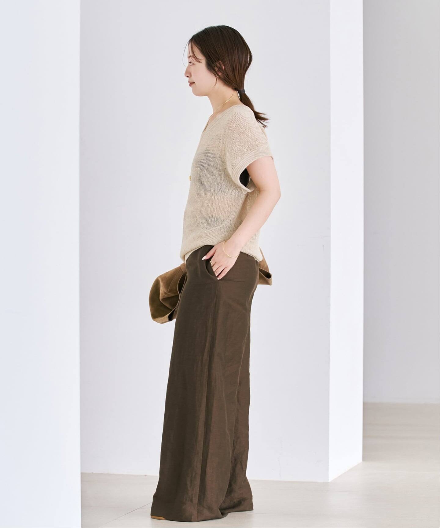 Linen Mix Wide パンツ（その他パンツ）｜Plage（プラージュ）の通販