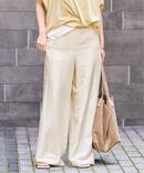 Linen Mix Wide パンツ