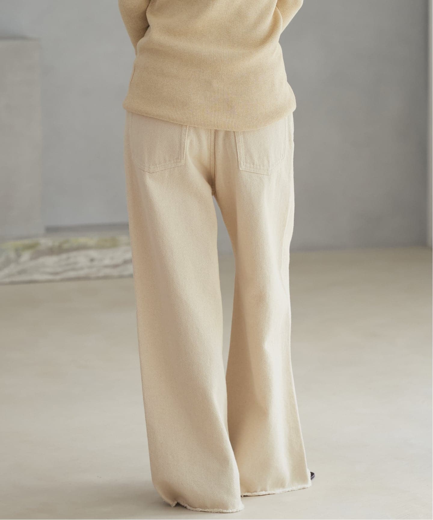新品　プラージュ plage Ecru cottonパンツ　36 Ecru cotton パンツ（デニムパンツ・ジーンズ）｜Plage（プラージュ