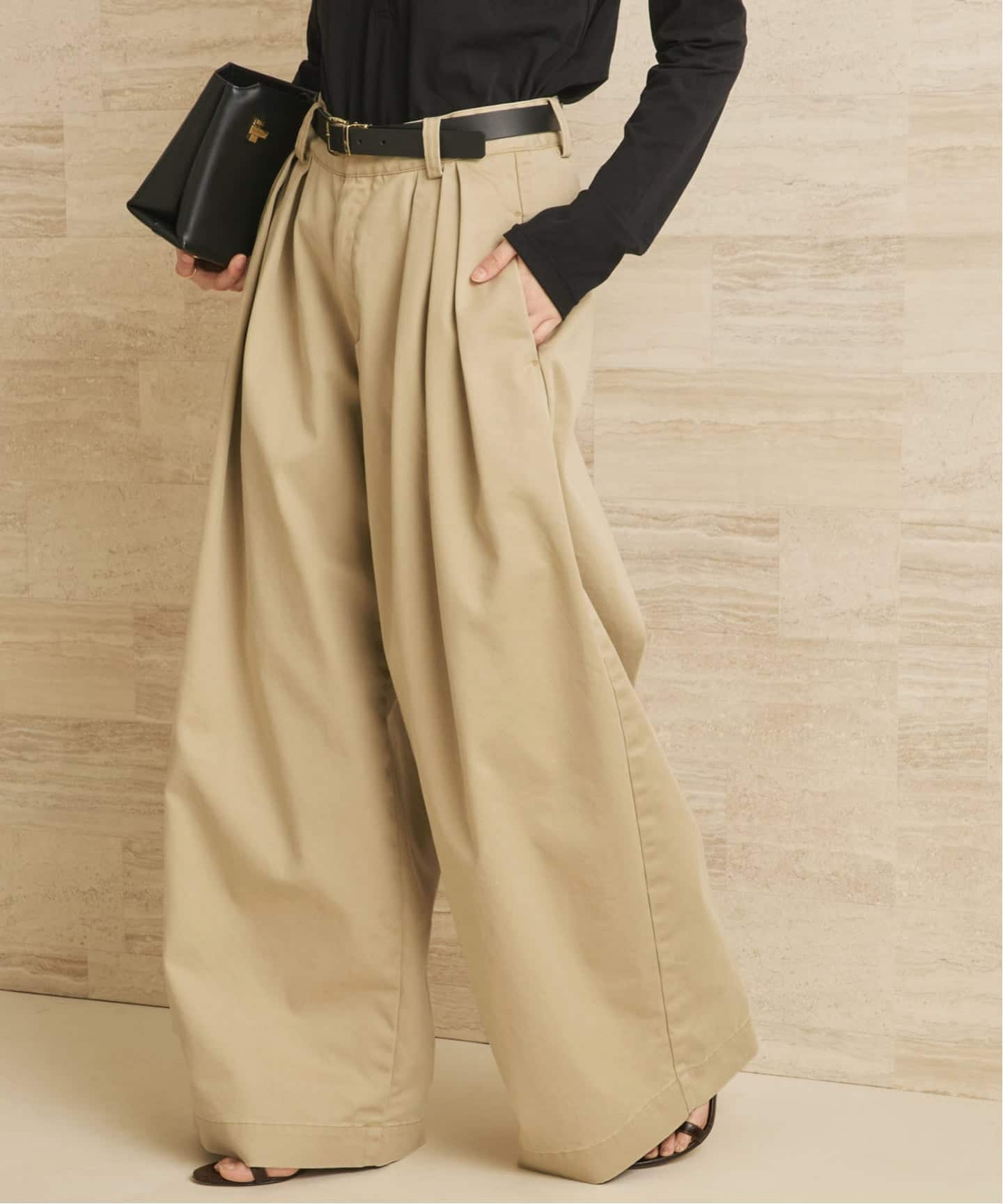 追加予約》R'IAM Super wide CHINO パンツ(チノパンツ)|Plage 追加予約》R'IAM Super wide CHINO パンツ(チノパンツ)|Plage