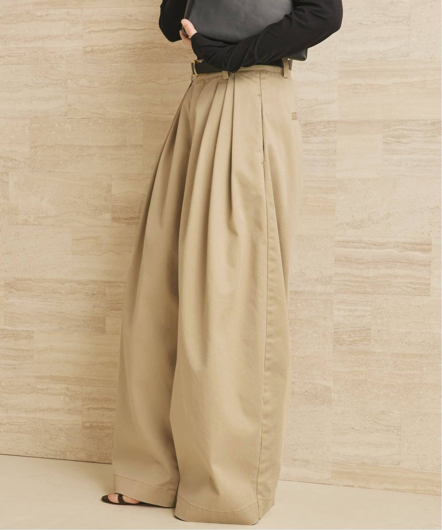 追加予約》R'IAM Super wide CHINO パンツ（チノパンツ）｜Plage