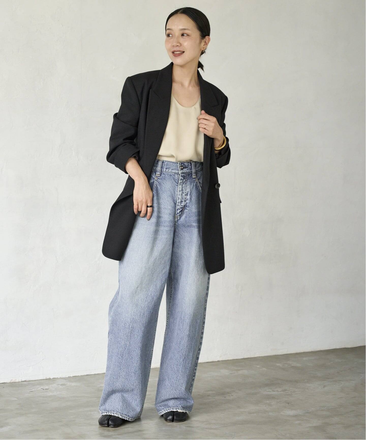 plage / R'IAM WIDE デニム　ブラック 追加》R'IAM WIDE デニム（デニムパンツ・ジーンズ）｜Plage