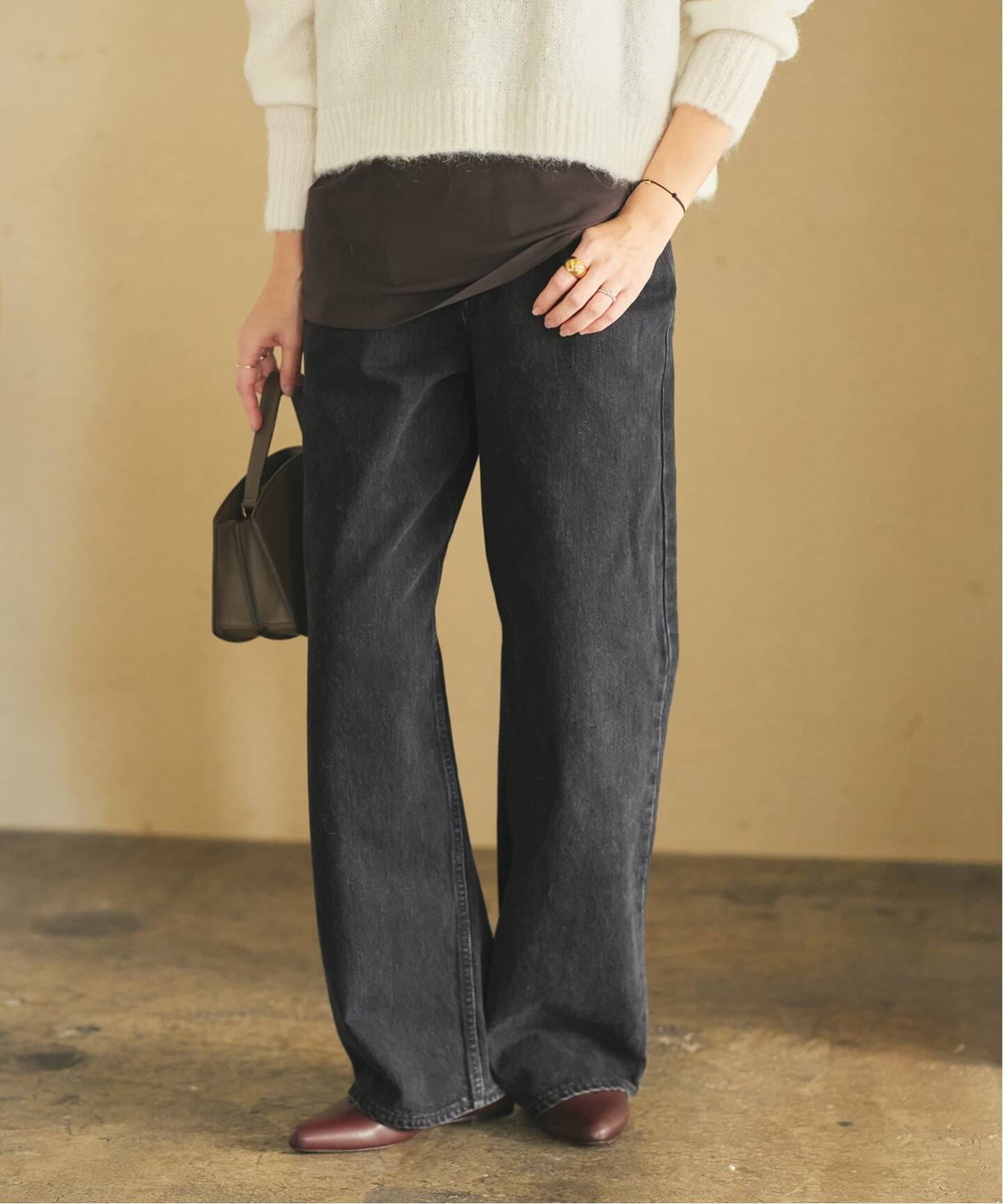 Plage　R'IAM WIDE デニム　34サイズ　ブラック WEB限定追加》R'IAM WIDE デニム 5（デニムパンツ・ジーンズ）｜Plage