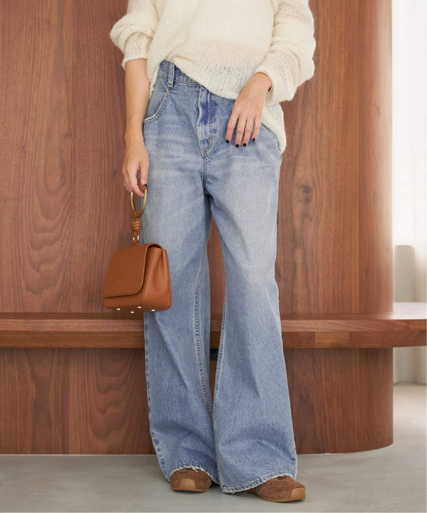 Plage R'IAM WIDE デニム　 ブルーA サイズ 38 訂正あり 追加予約》R'IAM WIDE デニム 6（デニムパンツ・ジーンズ）｜Plage