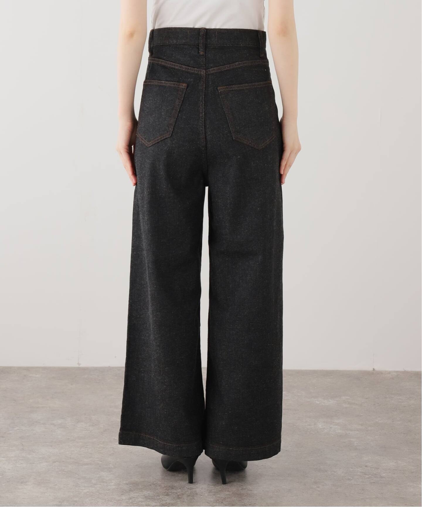 Plage linen mix tuck デニムパンツ　38サイズ　プラージュ linen mix tuck デニムパンツ（デニムパンツ・ジーンズ）｜Plage