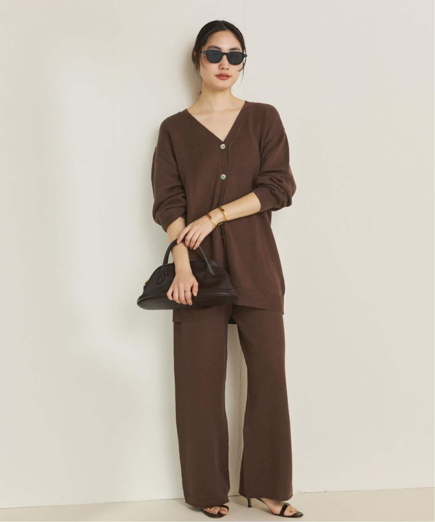 予約》organic linen 混 ニットパンツ（その他パンツ）｜Plage