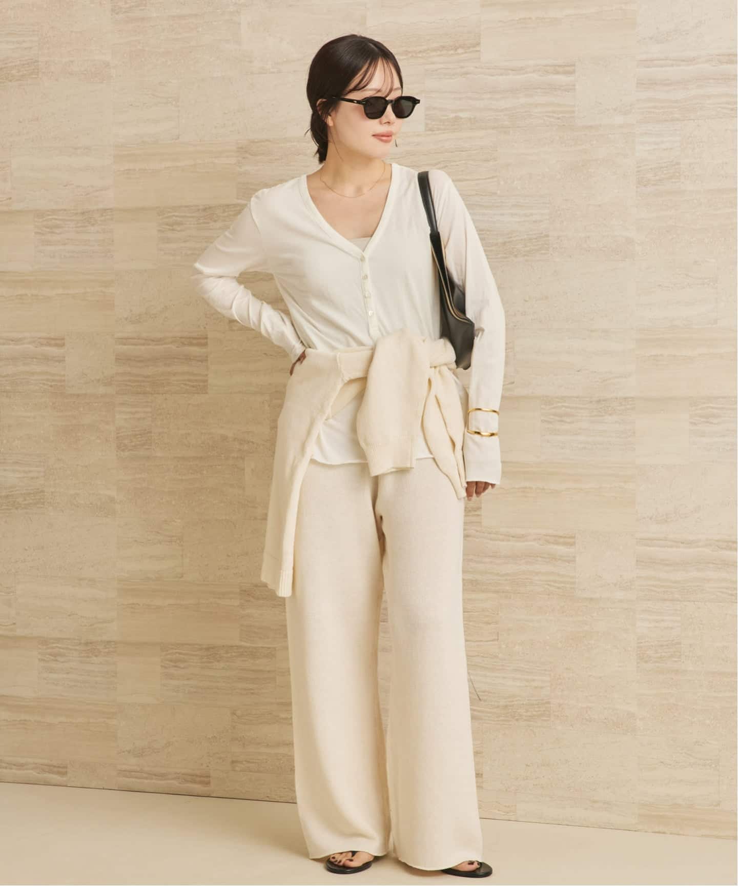 organic linen 混 ニットパンツ（その他パンツ）｜Plage（プラージュ