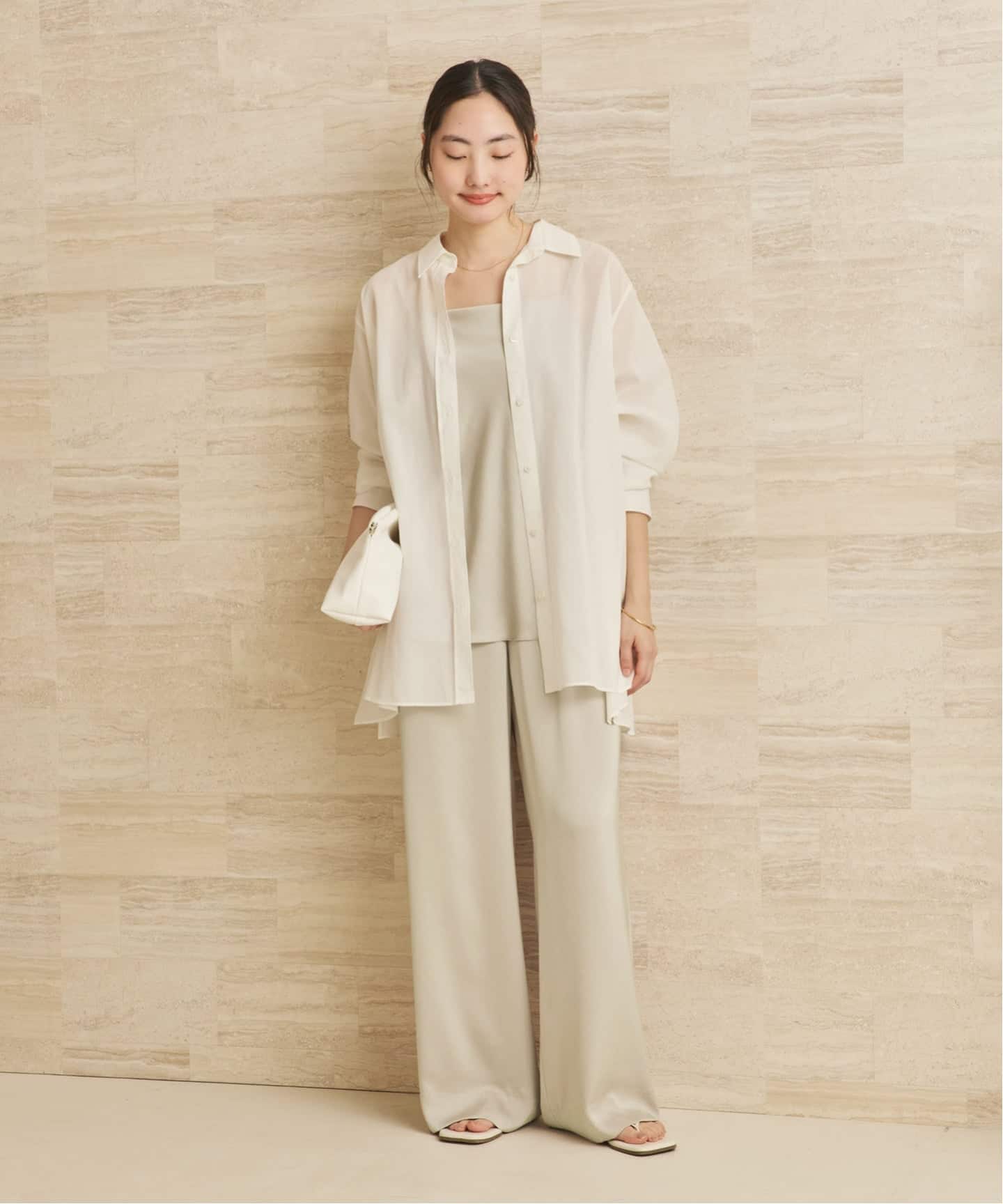 追加予約》dull satin relax パンツ（その他パンツ）｜Plage