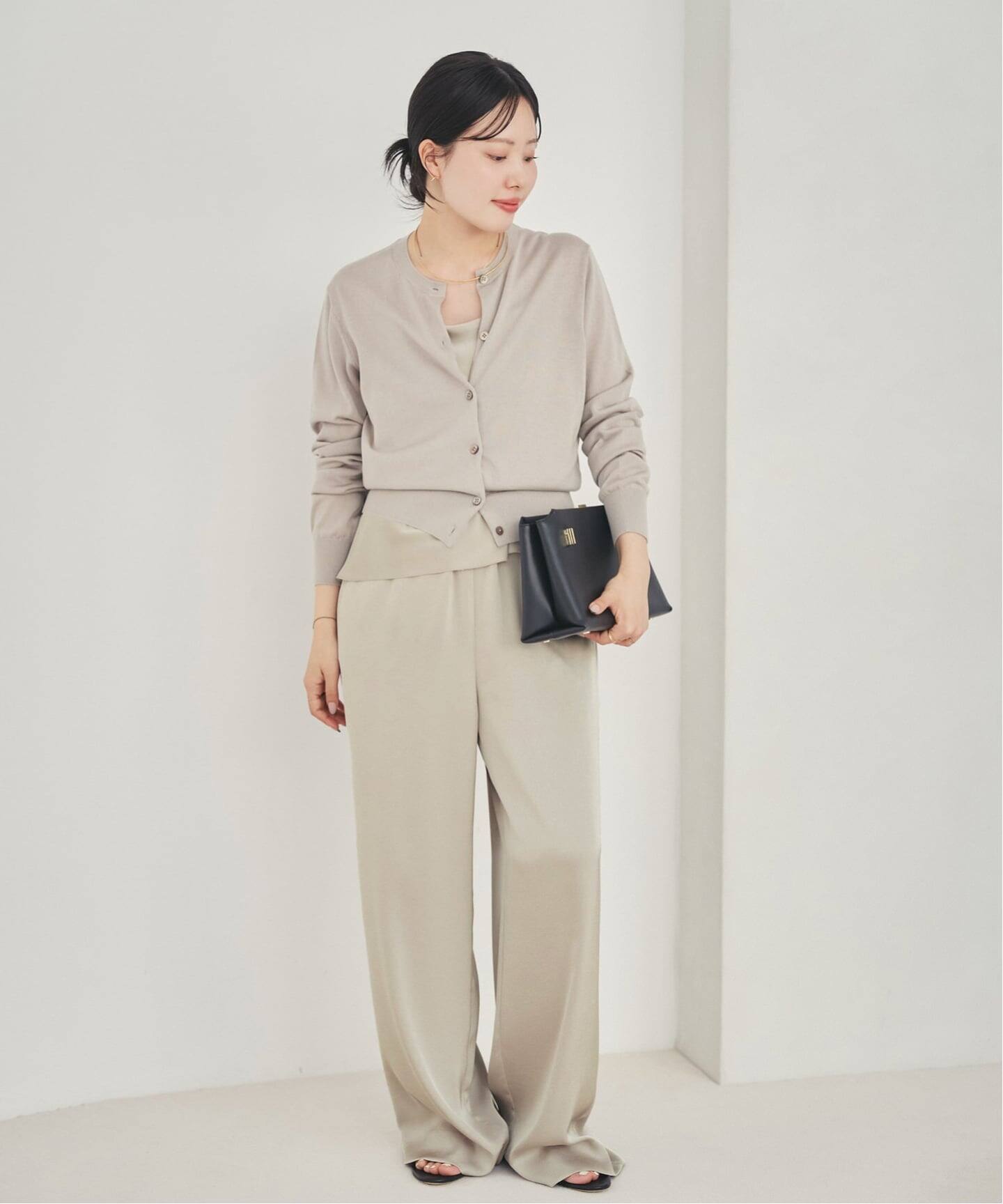 追加》dull satin relax パンツ（その他パンツ）｜Plage（プラージュ