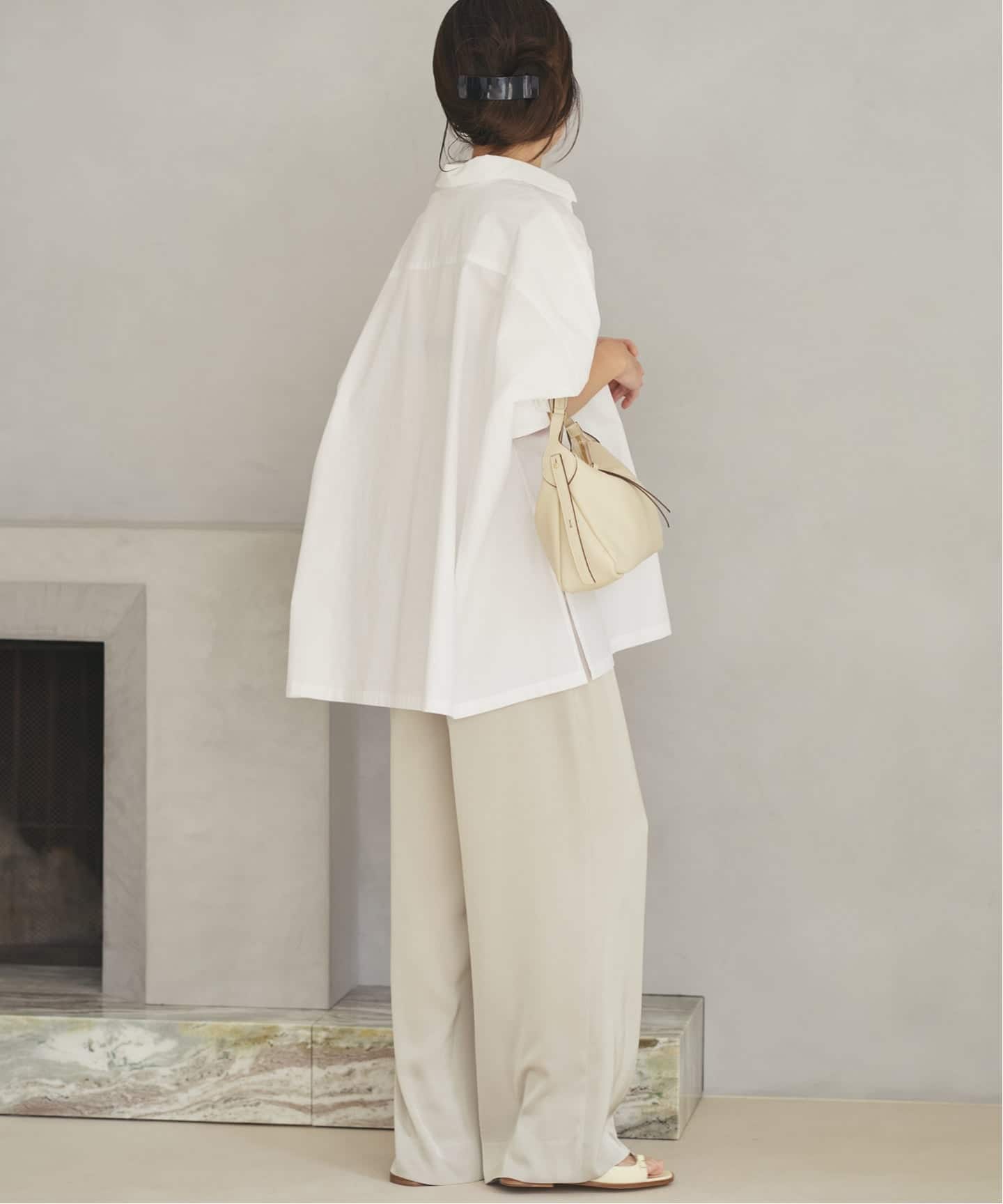 追加》dull satin relax パンツ（その他パンツ）｜Plage（プラージュ