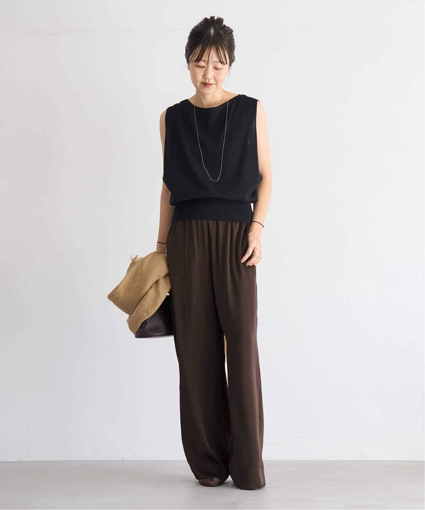 追加予約》dull satin relax パンツ（その他パンツ）｜Plage