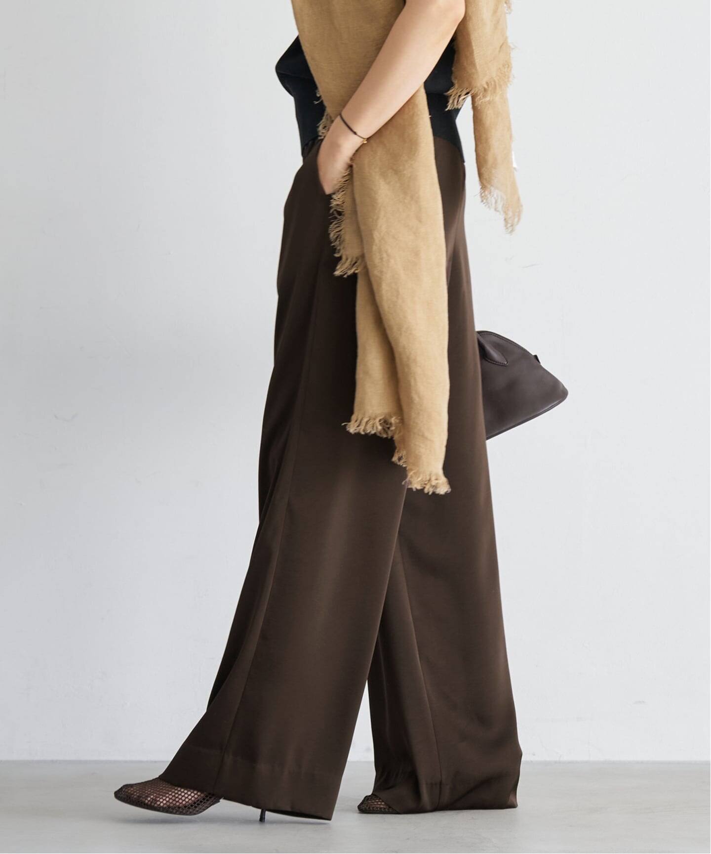 追加》dull satin relax パンツ（その他パンツ）｜Plage（プラージュ