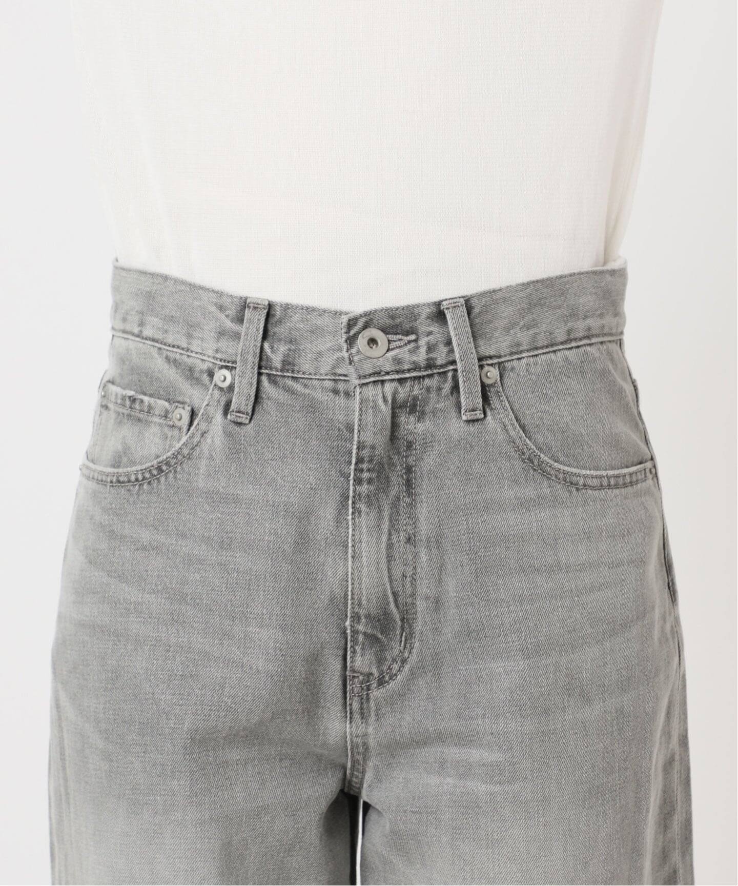 セール☆【美品】25AW　Plage　pannel デニム　グレー　38 予約》side cut damage デニムパンツ（デニムパンツ・ジーンズ