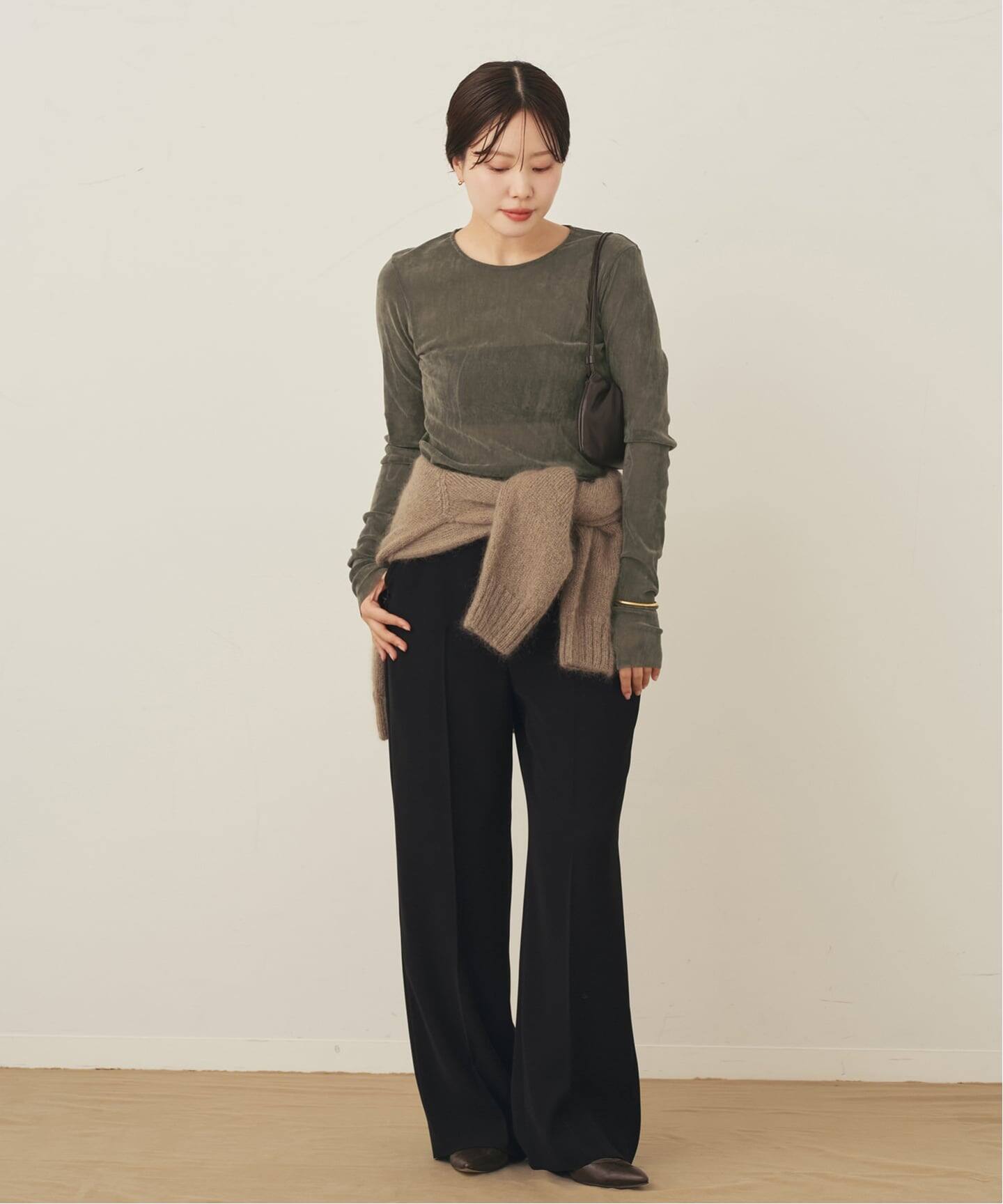 WEB限定追加予約》washable straight パンツ 7（スラックス）｜Plage