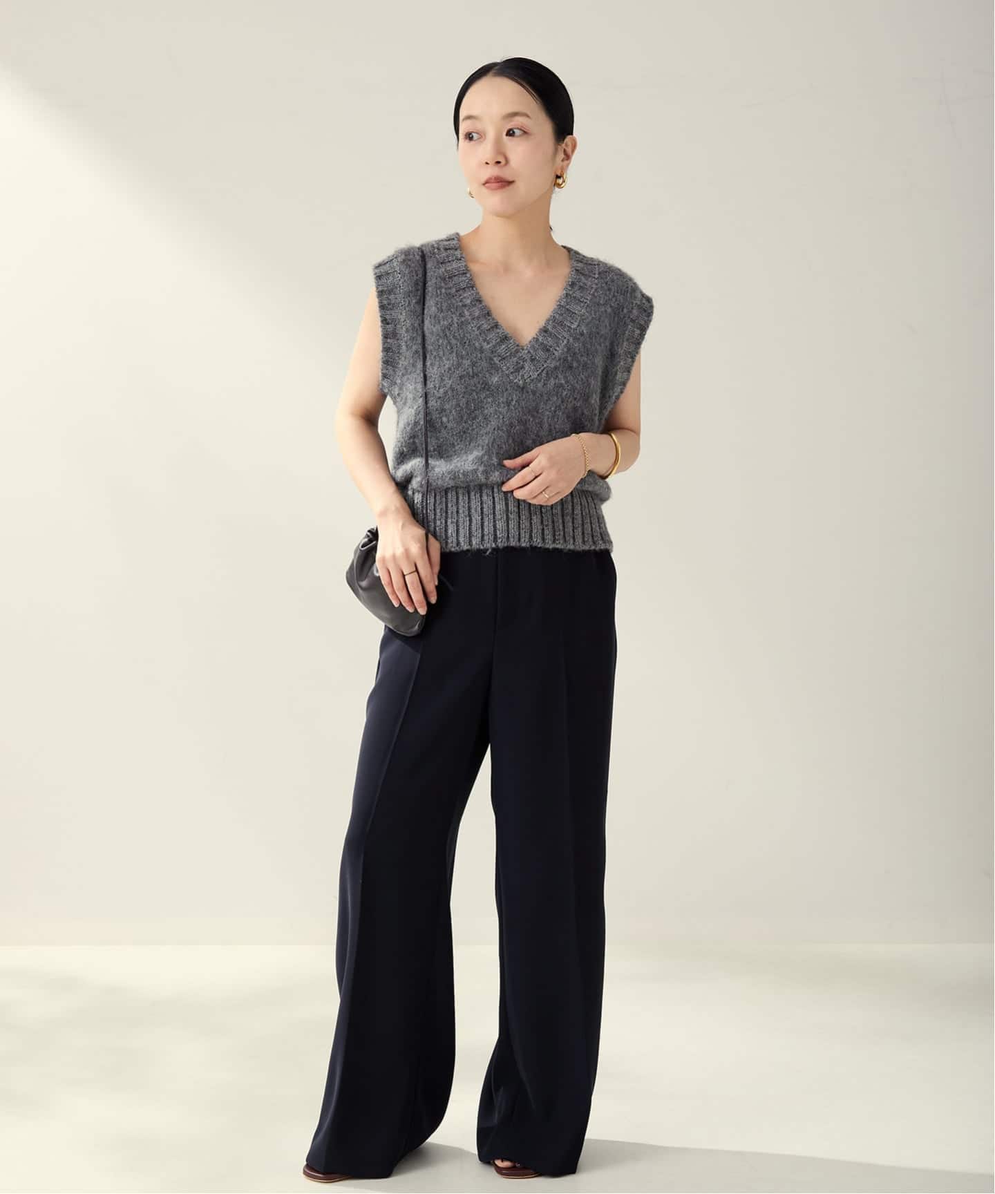 WEB限定追加予約》washable straight パンツ 7（スラックス）｜Plage