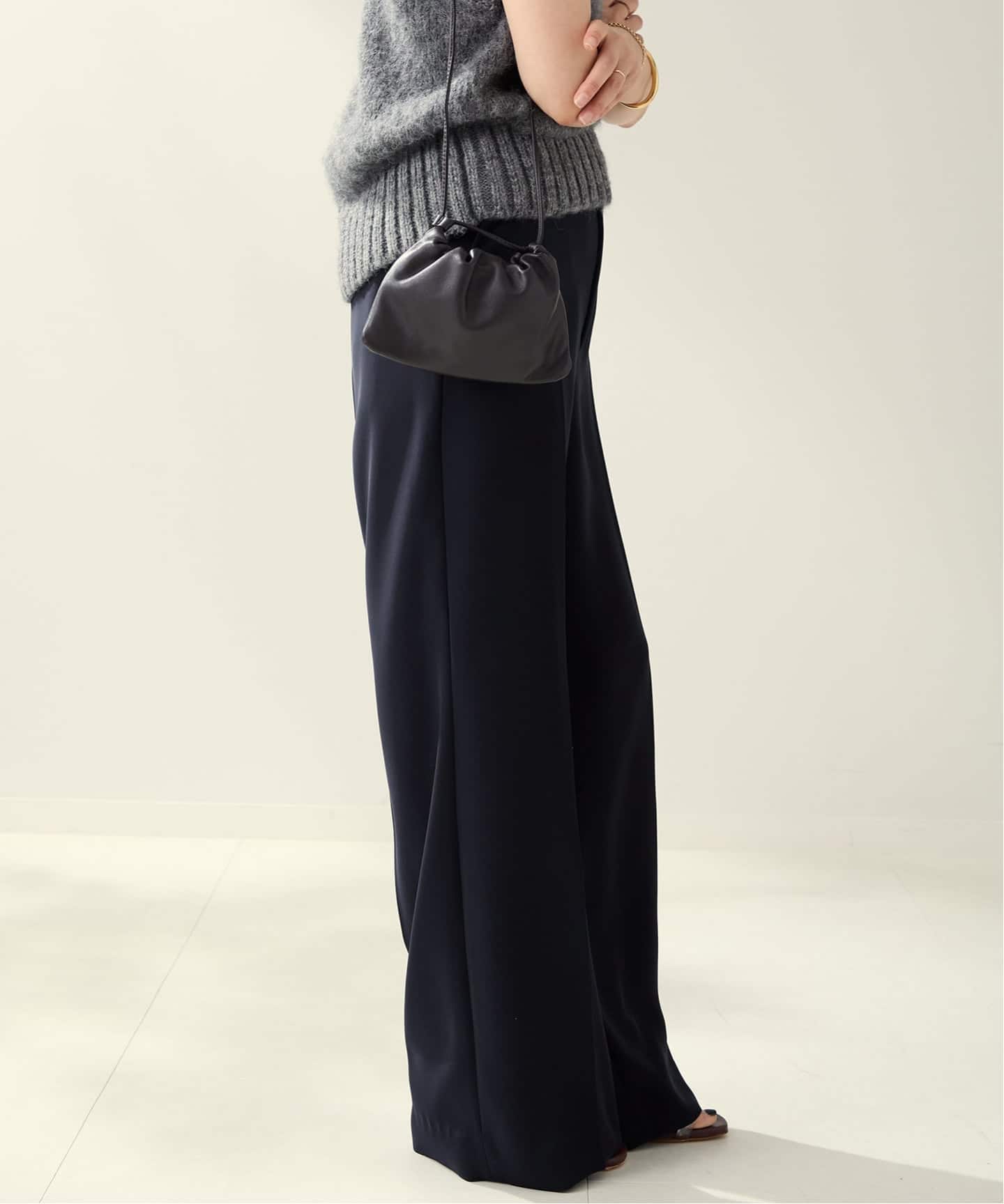 WEB限定追加予約》washable straight パンツ 7（スラックス）｜Plage