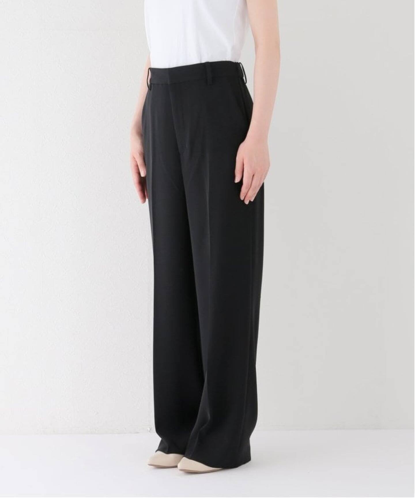 WEB限定追加予約》washable straight パンツ 7（スラックス）｜Plage