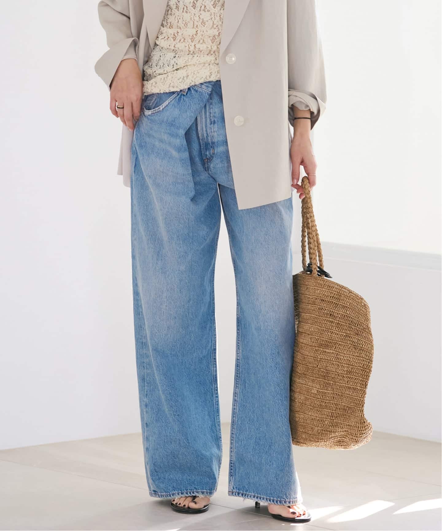 【AGOLDE / エー・ゴールド・イー】VANA FOLD デニム AGOLDE / エーゴールドイー VANA FOLD JEAN IN MANTRA デニムパンツ