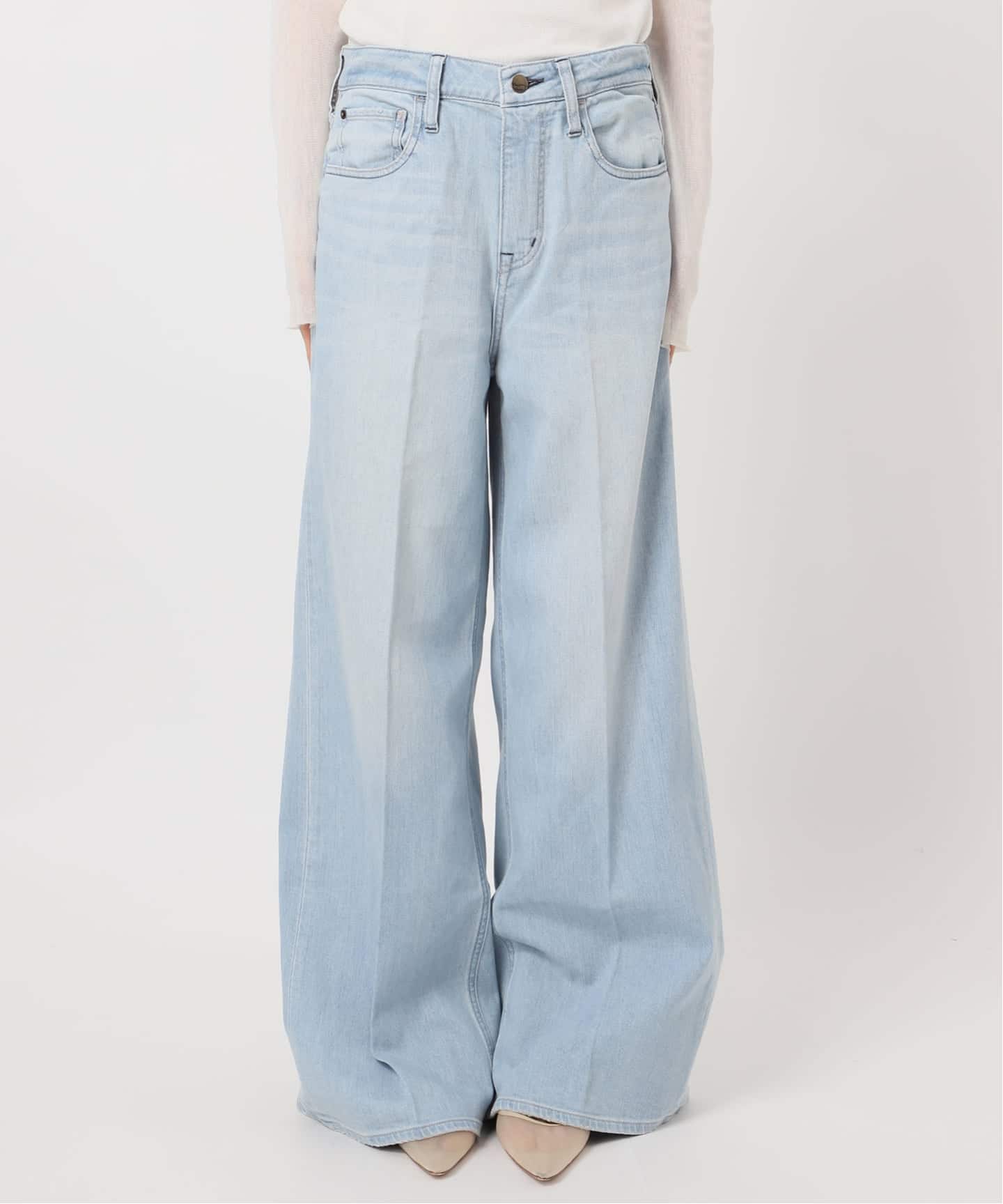 予約》Healthy denim / ヘルシーデニム 別注 WIDE デニムパンツ(ブルー