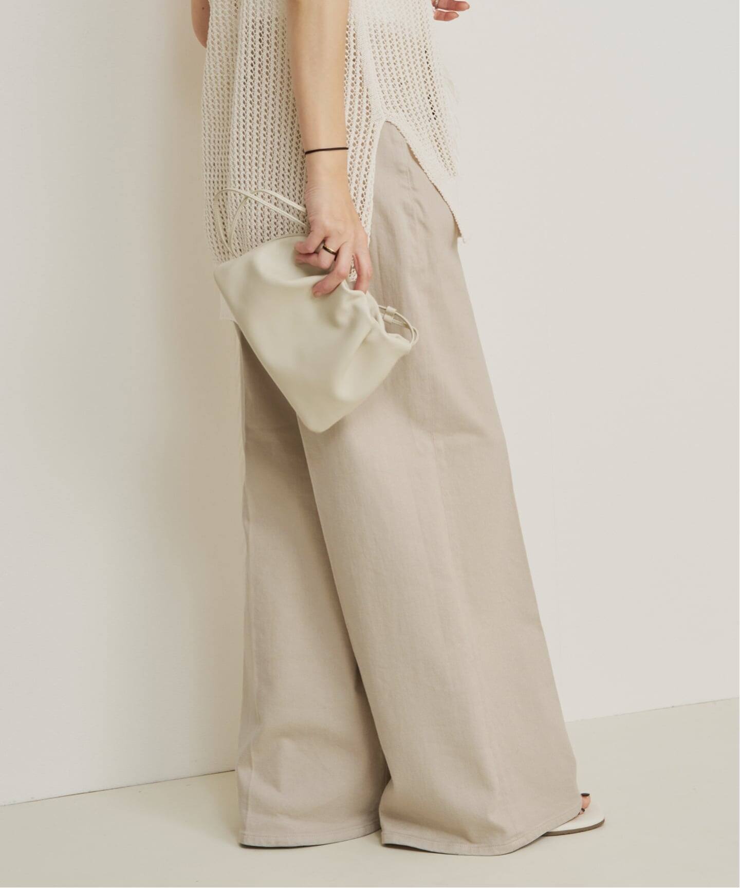 90s SOLO ワークパンツ ベージュ デニム デッドストック 90s SOLO SEMORE バギー デニム パンツ W36