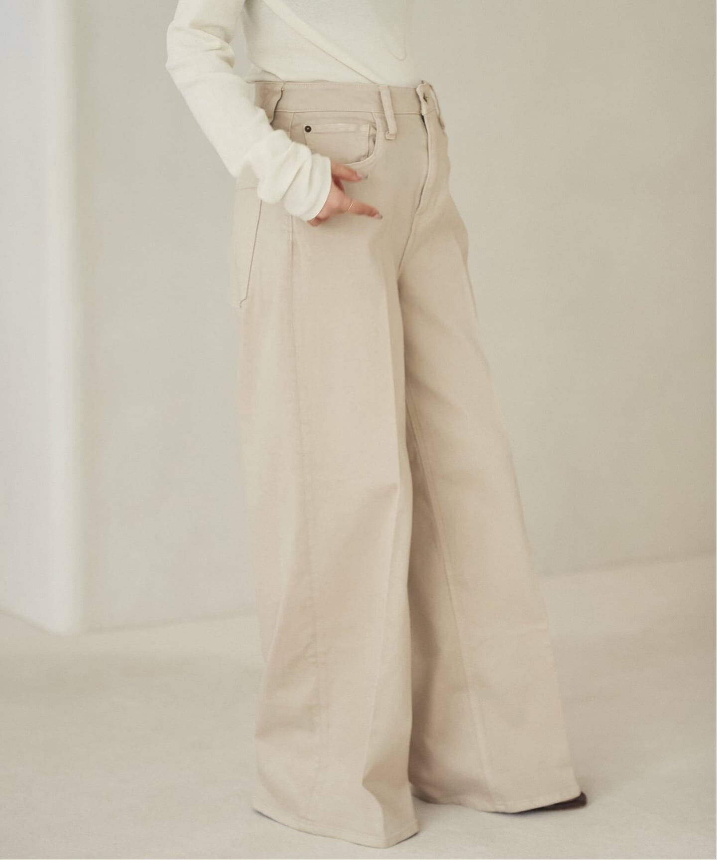 Healthy denim / ヘルシーデニム 別注 WIDE デニムパンツ(ベージュ