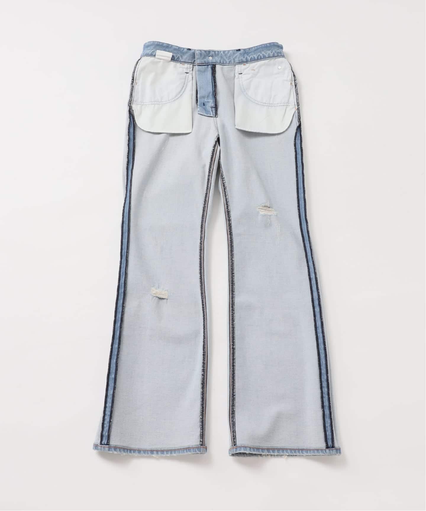 Healthy denim / ヘルシーデニム 別注 FLARE CRUSHED デニムパンツ