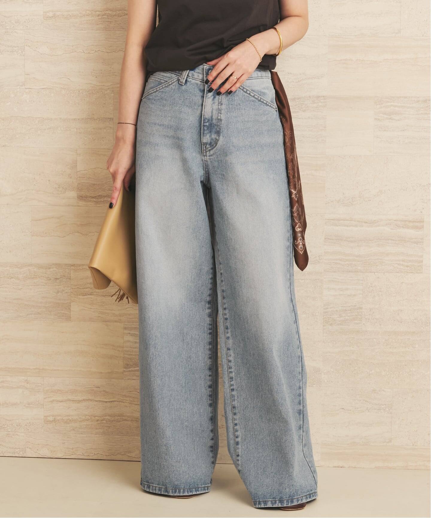 プラージュ　デニム　パンツ 予約》le / ル 別注 WIDE FIT デニムパンツ（デニムパンツ・ジーンズ