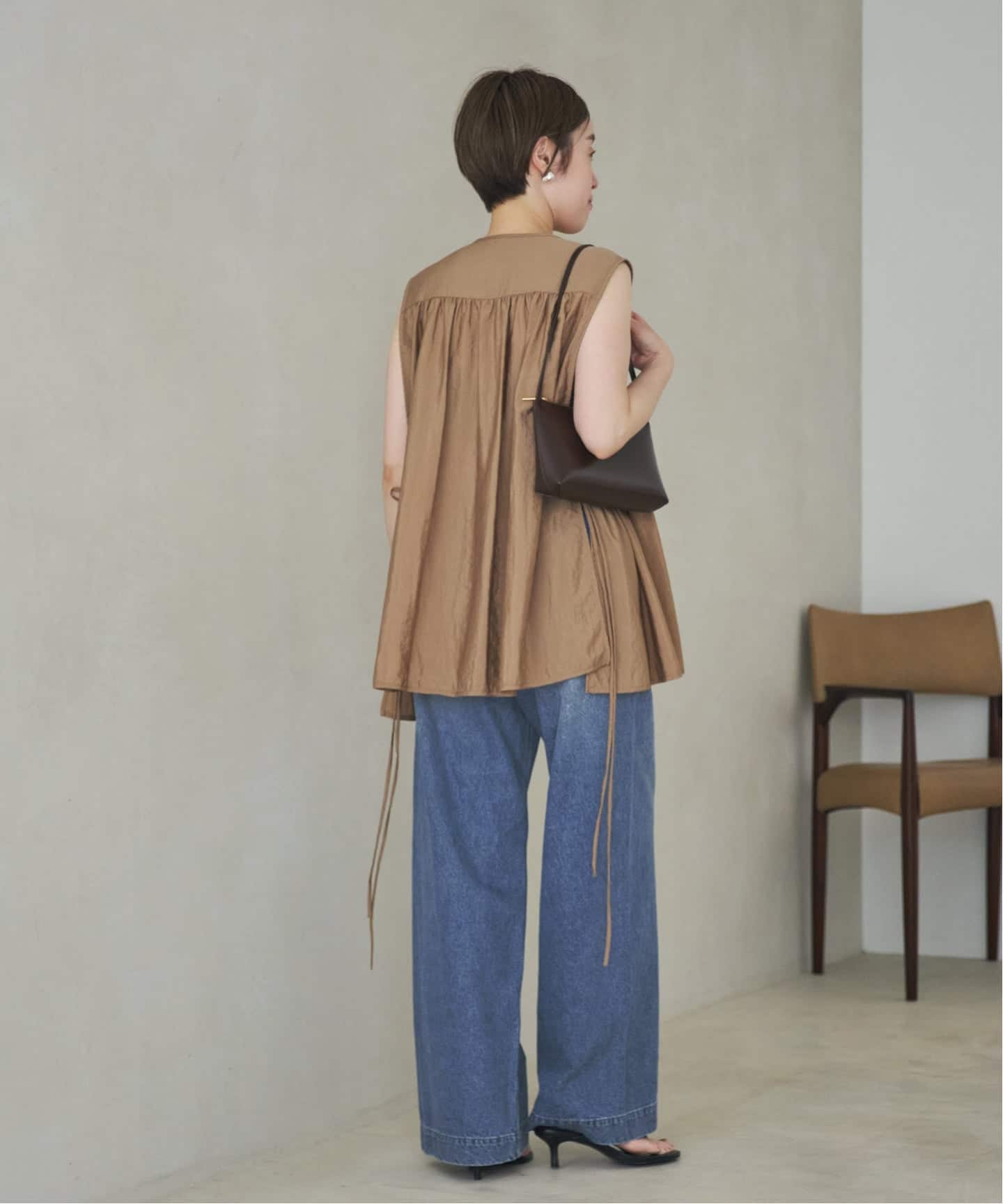 CLOTH ACROSS / クロスアクロス 別注 BACK BELT デニムパンツ（デニム