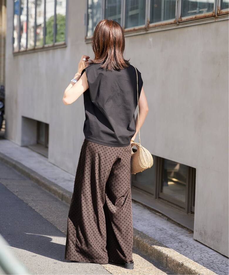 手洗い可》ドットワイドパンツ（その他パンツ）｜VERMEIL par iena 新品VERMEIL par iena ドットワイドパンツ